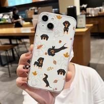 Dachshund Silhouette Dog Phone Case For iPhone 17 16 15 14 13 12 11 Pro Max XS X XR 16e Back Cover Clear Funda iPhone Air