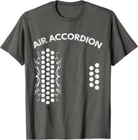 Air Accordion Graphic Music Instrument Musician Tee Unisex T-Shirt S įvairiaspalvis