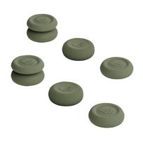 3 pairs Skull & Co. Thumb Grip Set FPS CQCs Joystick Caps Thumbstick Cover for Steam Deck forAsusROG Ally žalia