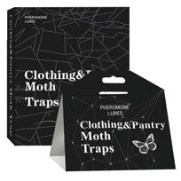 Pheromone Lures Clothing and Pantry Moth Traps for Indoor Use NonToxic Moth Control Solution for Home Storage Areas Closets and Kitchens one size juoda