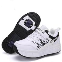 Roller Skates Shoes For Adult Children Sneakers Men With Single Wheel And Double Wheel Rollers Skate Shoes Walking Shoes Tennis 38