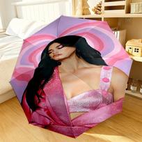 pop music Dua Lipa Umbrella 8-Frame for Travel, camping, Casual Lightweight Portable Umbrella, Essential for every family Holidays Birthday Gift