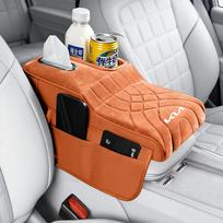 Keyring High-Low Style Suede Car Armrest Box Cushion Wear Resistant For Kia Sportage Sorento K5 K3 Seltos Rio Carnival Ceed etc