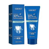 10% Nano Hydroxyapatite Toothpaste (Fluoride Free), Whitening, Remineralizing, Natural, Sensitive Teeth, Xylitol Nano-Hydroxyapatite Toothpaste, Mint 1pc