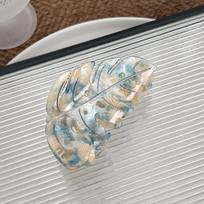 Hairpin Leaves Hair Claws Green Plant Hair Grab Creative Acetate Hair Clip  Streetwear mėlyna