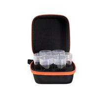 EVA Essential Oil Case Hard Shell Insulin Organizer Jewelry Drug Box Roller Bottle Holder  for Home oranžinė