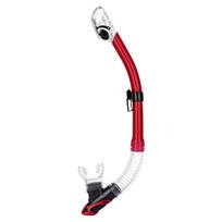 Full Dry Snorkel Tube skaidri raudona spalva