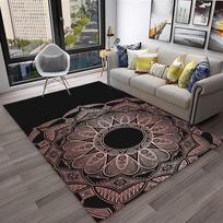 3D Mandala Bohemiškas Geometrinis Kilimas Kilimėlis Namų Svetainei Miegamajam Sofai Virtuvės Durų Kilimėlis Dekoravimas, Vaikų Zonos Kilimas Neslystantis Grindų Kilimėlis 40cm x 60cm