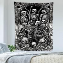 Dark Skull Tapestry 75x100 juoda