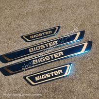 FOR DACIA BIGSTER Door Sill Guard Stainless Scuff Plate Door Sills Pedal Protector Car cover Car Accessories mėlyna