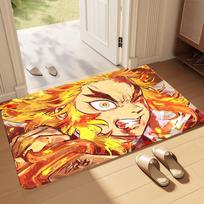40×60cm Kimetsu No Yaiba Kamado Nezuko pattern printed floor mat home decoration bedroom living room entrance carpet as a gift 40cmx60cm