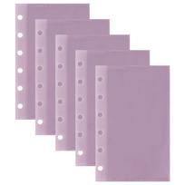 5pcs A6/A7 Binder Folders Inner Page PP Colorful Idol Photo Card Holder 6 Hole Album Shell Loose Leaf Inside Paper