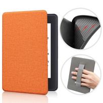 TPU Colorsoft Case with Hand Support Soft eReader Cover Shockproof Slim for Kindle Paperwhite 2024 7 inch (12th Generation) oranžinė