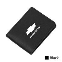Ultra-thin Car Driver License Cover Credit Card Holder For Chevrolet Z71 Aveo Impala Lacetti Malibu Sail SS Cruze Sonic Captiva juoda