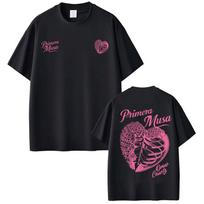 Summer Mens and Womens Hip Hop Letter Love Printed Round Neck Tshirt Casual Loose 100 Cotton Soft Breathable Short Sleeve M