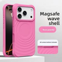 Ripple Silicone Phone Cases For For Iphone 17 16 1 14 Pro Max 17Pro For  Magnetic Wireless Charging Protection Cover iPhone17 Pro Max