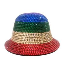 New Rhinestone Cowboy Hat Fedora Hat for Men and Women Jazz Hat Party Stage Performance Hat  sombrero vaquero M55-58cm