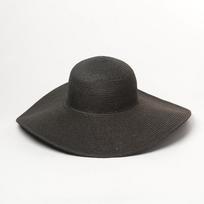 Summer Simple Floppy Sun Hat Women Wide Brim Beach Hat Girls Seaside Travel Foldable Straw Hat Sunscreen UV Protection Lady Cap Brim 11cm juoda