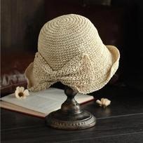 Simple Foldable Wide Brim Floppy Girls Straw Hat Sun Hats Beach Women Summer Hat UV Protect Travel Cap Lady Caps Female