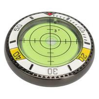 Golf Green Reader Dual Side Putting Aid Ball Marker with Bubble Level Accurate Portable Golf geltona/balta
