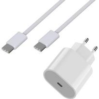 20W Fast Charger + 1 Meter USB-C USB-C Cable for iPhone 15 - 15 PLUS - 15 PRO - 15 PRO MAX Phonillico®