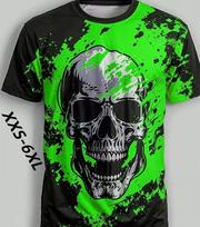 XXS-6XL Dydžio T-shirt Vyriškos Mados Atsitiktiniams Laisvalaikio Senoviniams Kaukolės 3D Spaudos Vasaros Trumpomis Rankovėmis Viršutiniai Drabužiai Marškinėliai Vyriški Lauko Drabužiai XXS