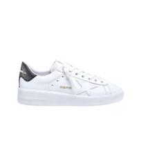 (w) Golden Goose Purestar White Dark Grey Heel Tab Sneakers 35W