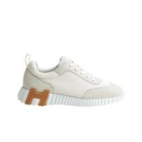 (w) Hermes Bouncing Sportbačiai Grafinis Tinklelis Suede Odos ir Blanc 36.5W