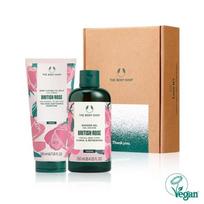 [The Body Shop] British Rose Body Care Set (Shower Gel + Body Lotion)