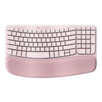 Logitech Wave Keys Ergonomic Wireless Keyboard rožinė