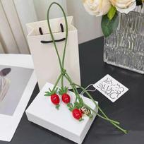 Berry Raspberry Blackberry Tomato Cowhide Bag Charm For Women's Bags Fashion Decoration Pendant Hanging Bag Accessories