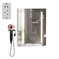 LED Bathroom Mirror Cabinet Wall Cabinet Bathroom Medicine Cabinet With Adjustable Shelf, Defogger Memory 3-Color Mode Dimmer GERMANY