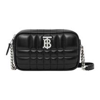 Burberry Lola Handbag Sheepskin Camera Bag Style Crossbody Bag Women's Style Black One Size-Basic Set (Bag+Dust Bag) juoda