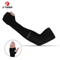 X-Tiger Summer Ice Fabric Arm Warmer Unisex Breathable Sun Protection Running Sleeves for Cycling Volleyball One Size juoda