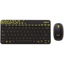 Logitech MK240 Nano Kompaktiškas Belaidis Biuro Klaviatūros ir Pelės Rinkinys