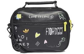Adidas Originals Fiorucci Bendradarbiavimo Grafiti Pečių Krepšys Mini Moteriškas Juodas FL9638 Mini