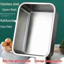 304 Stainless Steel Deep Rectangular Buffet Food Pan with Lid