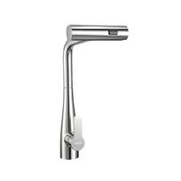 TUTTI Brushed Silver Pull-out Swivel Kitchen Faucet