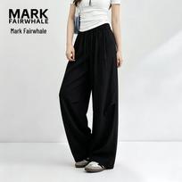 Mark Fairwhale Women's Lyocell Wide-Leg Casual Pants XL tamsiai mėlyna spalva