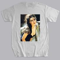 Summer Unisexs Tshirt Maglia Monica Bellucci Attrice Top Model Moda Italia Fashion Unisex Tees Women Unisex Short-sleev Tops Camisetas M