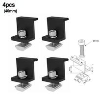 30mm/35mm/40mm/45mm Solar Module Holder Adjustable Bracket Middle Clamp End Clamp Mounting Rail Mounting Solar Panel