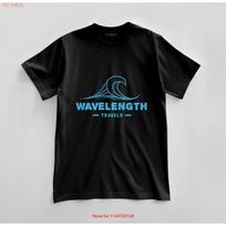 Custom Wavelength Travels T shirt Design Jersey  vintage Washed Stretched Slightly Breathable homme graphic Soft S įvairiaspalvis