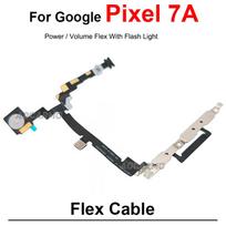 Power Volume Buttons Flex With Flash Light  Flex Cable For Google Pixel 7A 6A Replacement Part Pixel 7A