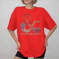 Dumbbells and Dragons Tee Shirt for Unisex Women Printed T Shirts  100 Cotton Clothes S
