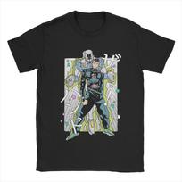 Men's T-Shirt Dumb Stand User Jojos Bizarre Adventure Cotton Tees Short Sleeve  T Shirts Round Neck Clothes Birthday Present S įvairiaspalvis