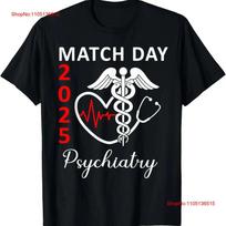 Match Day 2025 Psychiatry Residency Future doctor MD T Shirt  vintage Washed Top For Everyday Wear Comfortable streetwear S įvairiaspalvis