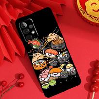 Sushi Food Case For Samsung Galaxy M15 M55 M31 M13 M11 M12 M14 M06 M16 M36 M56 M53 M32 M52 M35 M34 M54 For Samsung M11