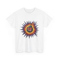 Angry Bomb Sunburst Tee | Retro Explosive Graphic Shirt, Cool Shirt, Quality Tee S įvairiaspalvis