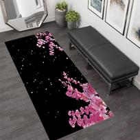 Sakura Mount Fuji Print Runner Rug Spring Floral Decorative Carpet Living Room Bedroom Kitchen Entrance Non Slip Mat 40X120CM