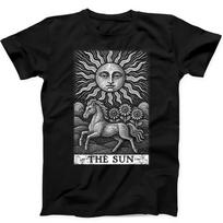 The Sun The Horse Tarot Card Best Seller Wierd Funny Gift Tee Black T Shirt 462 S įvairiaspalvis